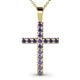 1 - Aja Iolite Cross Pendant 