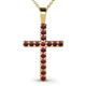 1 - Aja Red Garnet Cross Pendant 