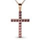 1 - Aja Rhodolite Garnet Cross Pendant 