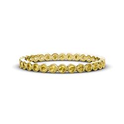 Arria Citrine Eternity Band Citrine Bezel Set Milgrain Womens Eternity Ring Stackable ctw K Yellow Gold