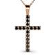 1 - Aja Black Diamond Cross Pendant 