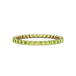 Clarissa Princess Cut Peridot Eternity Band Princess Cut Peridot ctw Channel Set Womens Eternity Ring Stackable K Yellow Gold