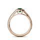 6 - Aylin Emerald and Diamond Halo Engagement Ring 