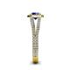 5 - Aylin Blue Sapphire and Diamond Halo Engagement Ring 