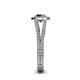 5 - Aylin Smoky Quartz and Diamond Halo Engagement Ring 