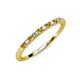 3 - Emlynn 2.00 mm Citrine and Diamond 10 Stone Wedding Band 