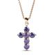 1 - Isabella Iolite Cross Pendant 