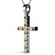 3 - Aja Citrine and Diamond Cross Pendant 