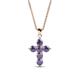 1 - Isabella Iolite Cross Pendant 