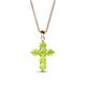 1 - Isabella Peridot Cross Pendant 