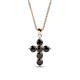 1 - Isabella Black Diamond Cross Pendant 