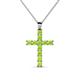 1 - Elihu Petite Peridot Cross Pendant 