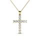 1 - Elihu Petite Diamond Cross Pendant 