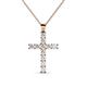 1 - Elihu Petite Diamond Cross Pendant 