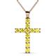 1 - Elihu Yellow Sapphire Cross Pendant 
