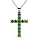 1 - Elihu Green Garnet Cross Pendant 