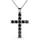1 - Elihu Black Diamond Cross Pendant 