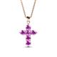 1 - Isabella Amethyst Cross Pendant 