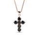 1 - Isabella Black Diamond Cross Pendant 