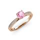 3 - Aleen Pink Tourmaline and Diamond Engagement Ring 