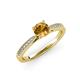3 - Aleen Citrine and Diamond Engagement Ring 