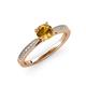 3 - Aleen Citrine and Diamond Engagement Ring 