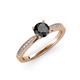 3 - Aleen Black and White Diamond Engagement Ring 