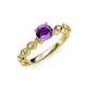 4 - Amaira Amethyst and Diamond Engagement Ring 