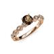 4 - Amaira Smoky Quartz and Diamond Engagement Ring 