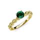 4 - Amaira Emerald and Diamond Engagement Ring 