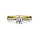 4 - Gwen Diamond Euro Shank Engagement Ring 