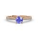 4 - Aleen Tanzanite and Diamond Engagement Ring 