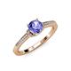 3 - Enlai Tanzanite and Diamond Engagement Ring 