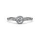 4 - Cyra Diamond Halo Engagement Ring  