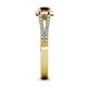 4 - Roial Ruby and Diamond Halo Engagement Ring 