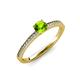 3 - Celia Peridot and Diamond Engagement Ring 