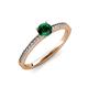 3 - Celia Emerald and Diamond Engagement Ring 