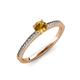 3 - Celia Citrine and Diamond Engagement Ring 