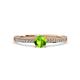 4 - Celia Peridot and Diamond Engagement Ring 
