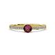 4 - Celia Ruby and Diamond Engagement Ring 