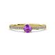 4 - Celia Amethyst and Diamond Engagement Ring 