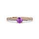 4 - Celia Amethyst and Diamond Engagement Ring 