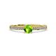 4 - Celia Peridot and Diamond Engagement Ring 