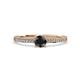4 - Celia Black and White Diamond Engagement Ring 