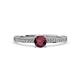 4 - Celia Ruby and Diamond Engagement Ring 