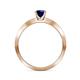 6 - Celia Blue Sapphire and Diamond Engagement Ring 