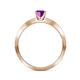 6 - Celia Amethyst and Diamond Engagement Ring 
