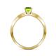 6 - Celia Peridot and Diamond Engagement Ring 
