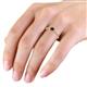 7 - Celia Red Garnet and Diamond Engagement Ring 