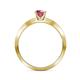6 - Celia Rhodolite Garnet and Diamond Engagement Ring 